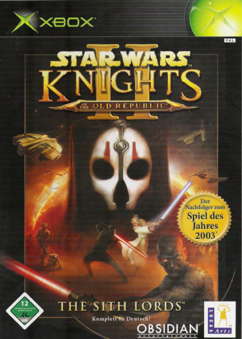 Star Wars - Knights Of The Old Republic 2 - The Sith Lords — box-2D (DE)
