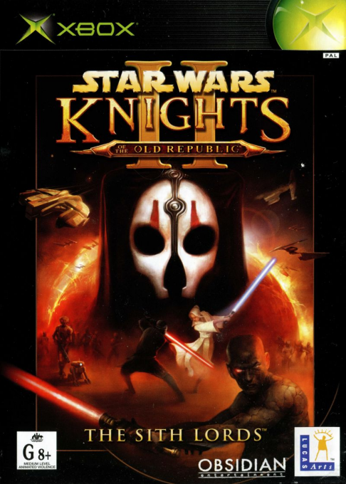 Star Wars - Knights Of The Old Republic 2 - The Sith Lords — box-2D (AU)
