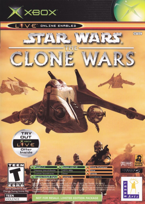 Star Wars - The Clone Wars And Tetris Worlds box art