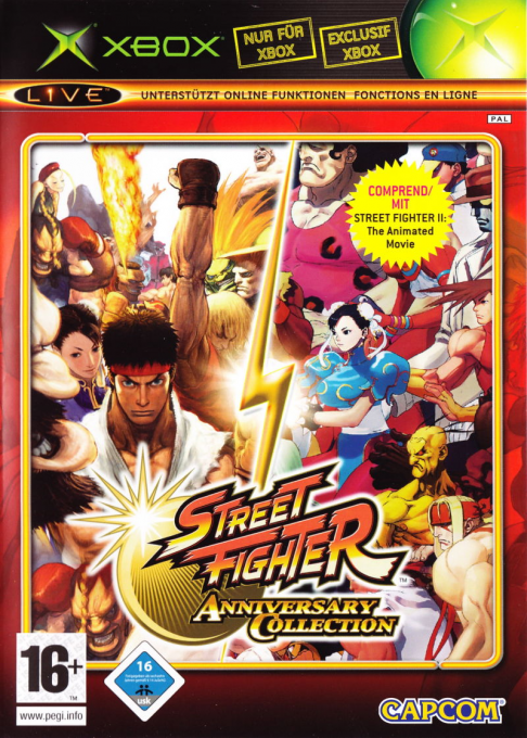 Street Fighter Anniversary Collection — box-2D (DE)