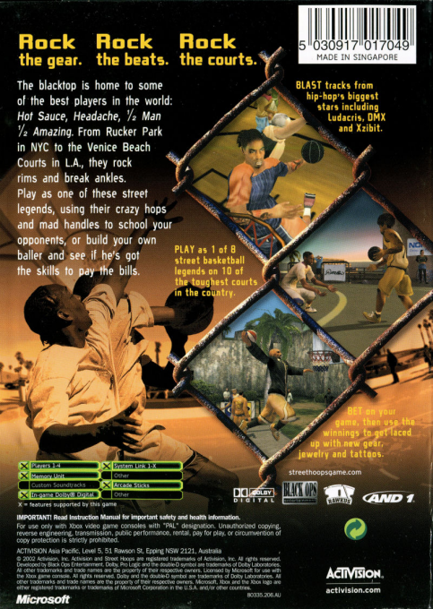 Street Hoops — box-2D-back (AU)