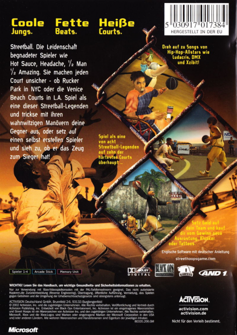 Street Hoops — box-2D-back (DE)