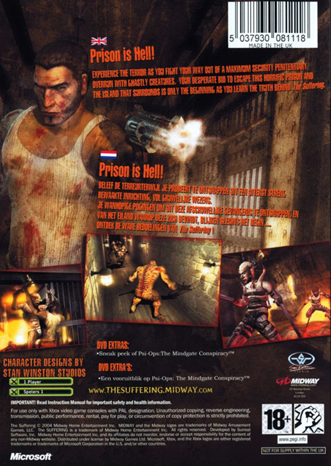 Suffering, The — box-2D-back (EU)