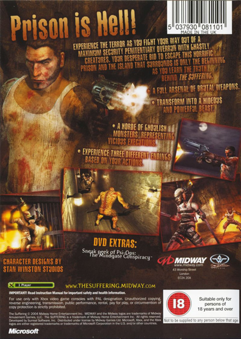 Suffering, The — box-2D-back (UK)