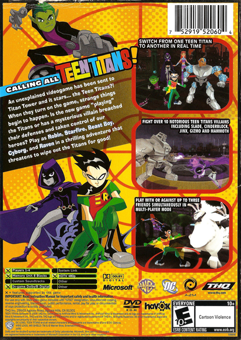 Teen Titans — box-2D-back (US)