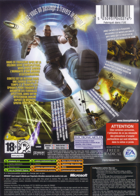 Timesplitters - Future Perfect — box-2D-back (EU)