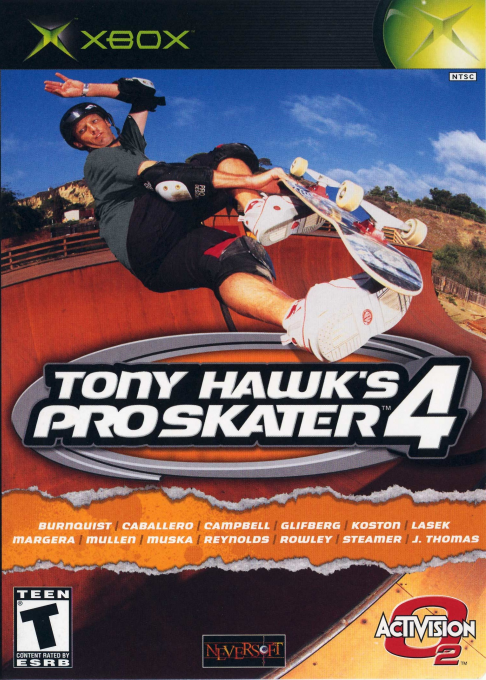 Tony Hawk's Pro Skater 4 box art