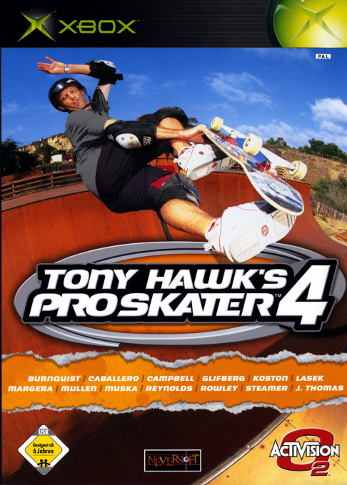 Tony Hawk's Pro Skater 4 — box-2D (DE)