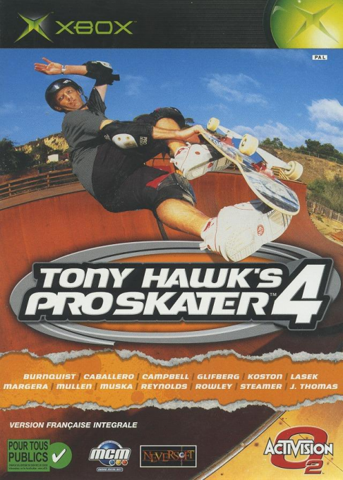 Tony Hawk's Pro Skater 4 — box-2D (FR)