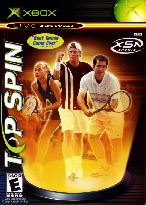 Top Spin box art