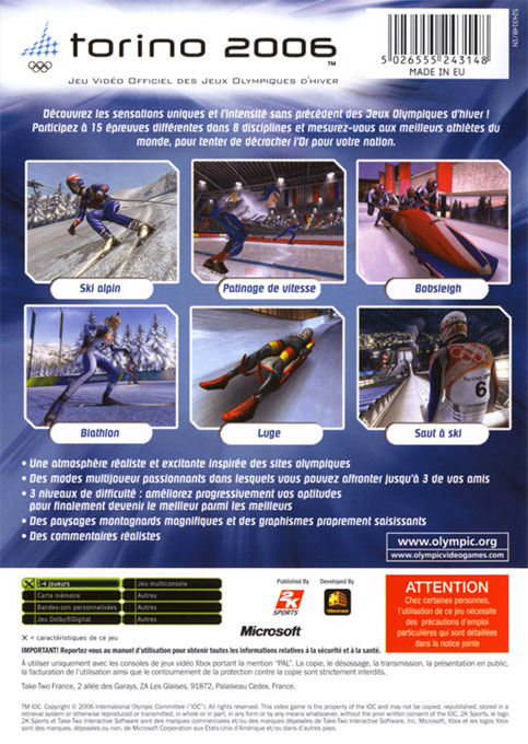Torino 2006 — box-2D-back (FR)