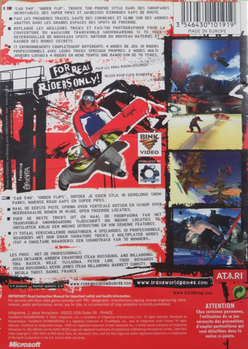 Transworld Snowboarding — box-2D-back (FR)