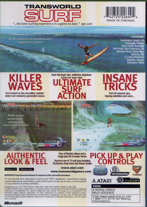 Transworld Surf — box-2D-back (US)