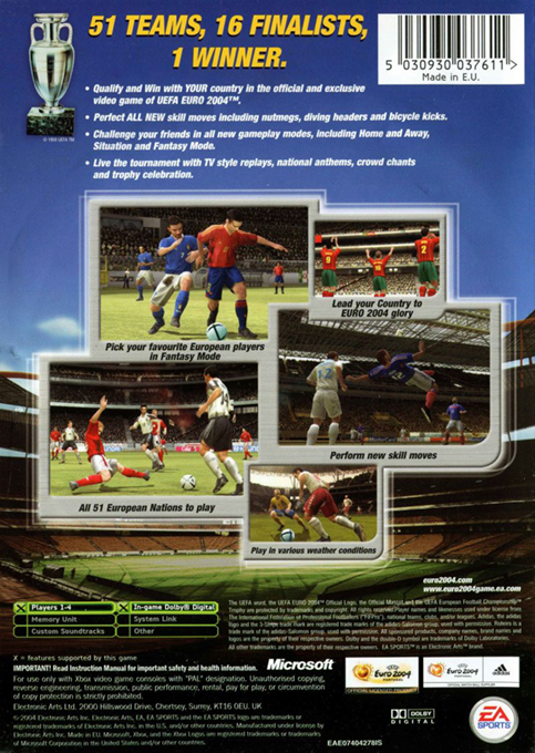UEFA Euro 2004 - Portugal — box-2D-back (EU)