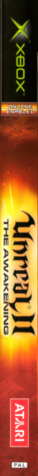 Unreal 2 - The Awakening — box-2D-side (EU)