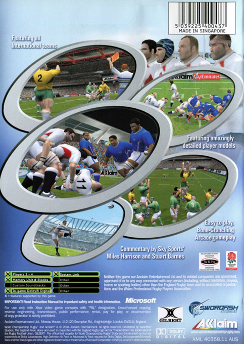 World Championship Rugby — box-2D-back (AU)
