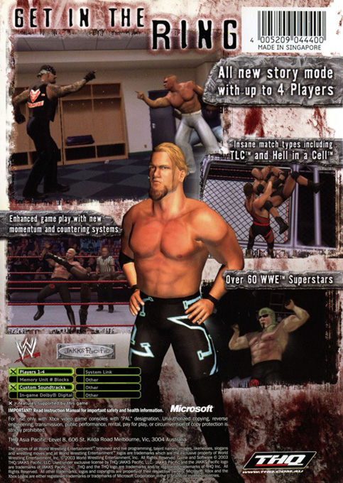 WWE Raw 2 — box-2D-back (AU)