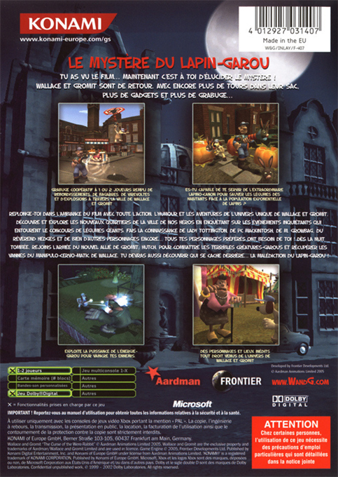 Wallace And Gromit - The Curse Of The Were-Rabbit — box-2D-back (FR)