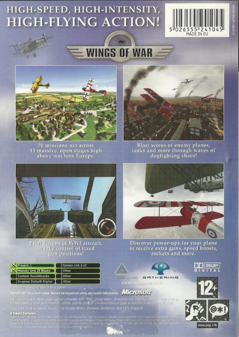 Wings Of War — box-2D-back (EU)