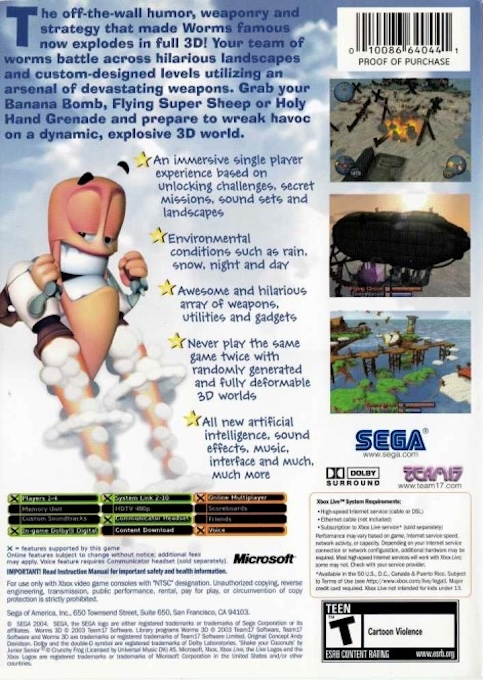 Worms 3D — box-2D-back (US)