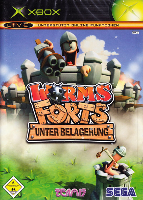 Worms Forts - Under Siege — box-2D (DE)