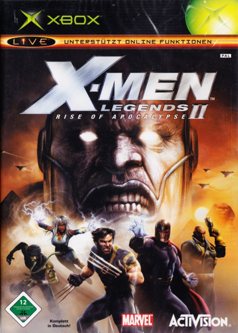 X-Men Legends 2 - Rise Of Apocalypse — box-2D (DE)