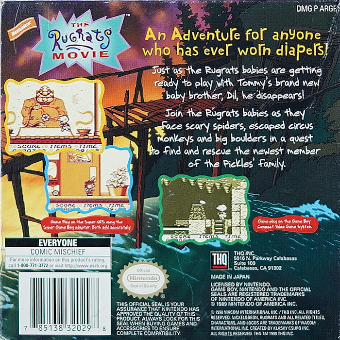 Rugrats Movie, The — box-2D-back (US)