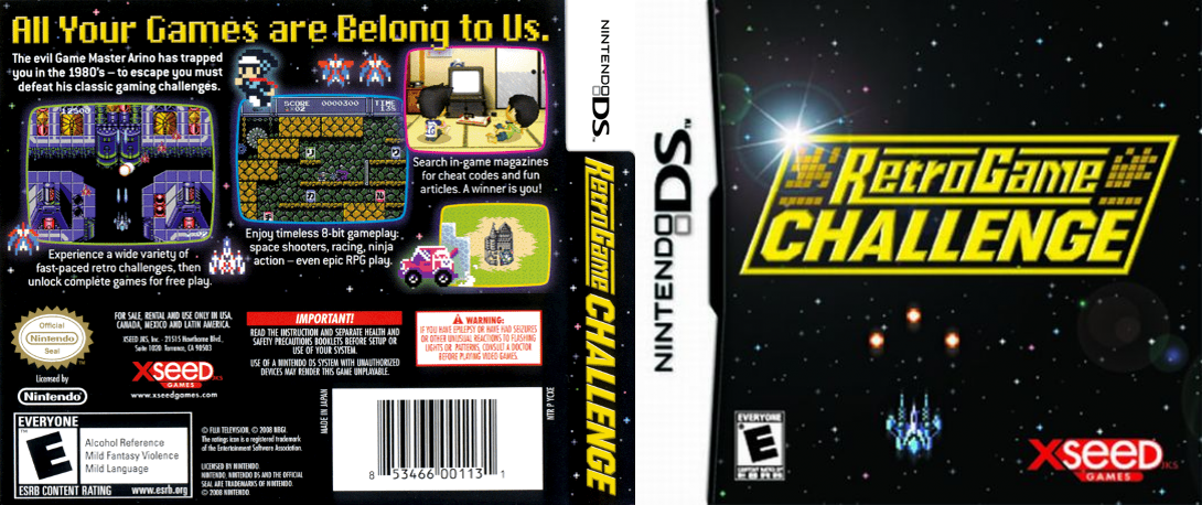 Retro Game Challenge — box-texture (US)