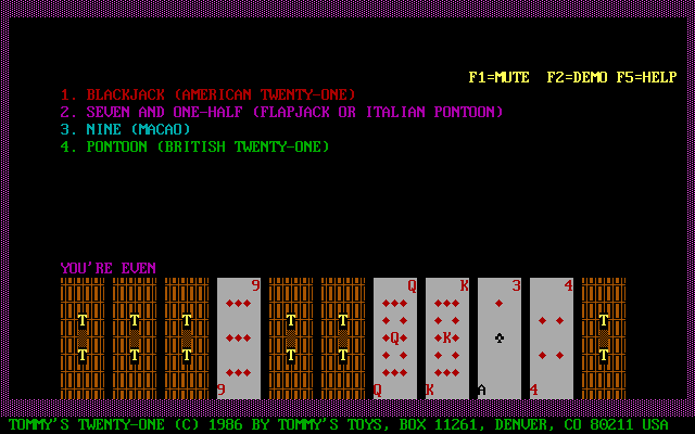 Tommy's Twenty-one — sstitle (WOR)