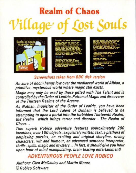 Village Of Lost Souls — box-2D-back (EU)