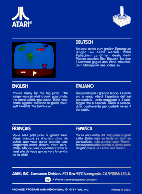 Sky Diver — box-2D-back (EU)