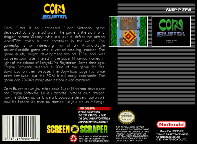 Corn Buster — box-2D-back (US)