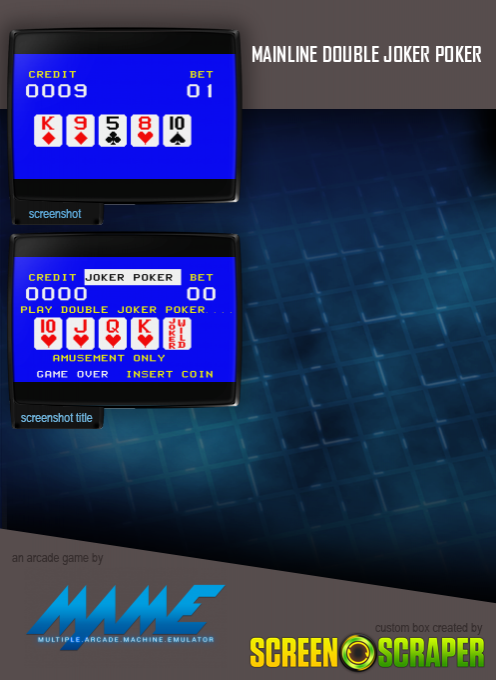 Mainline Double Joker Poker — box-2D-back (SS)