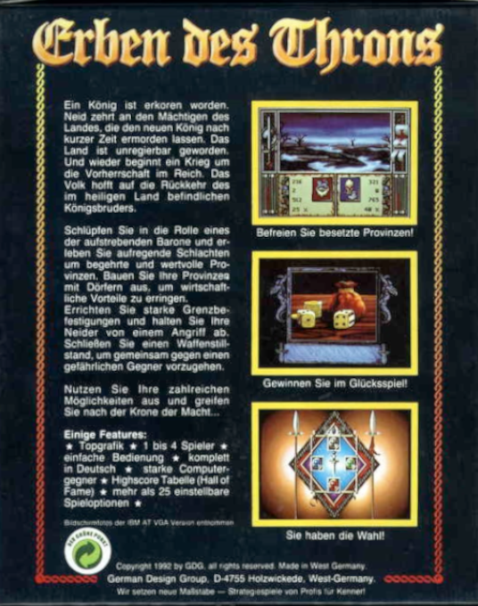Inherits of the Throne v2.00 — box-2D-back (DE)