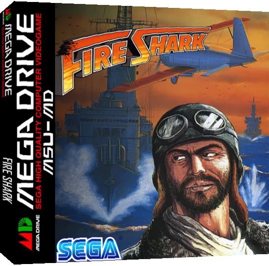 Fire Shark — box-3D (WOR)
