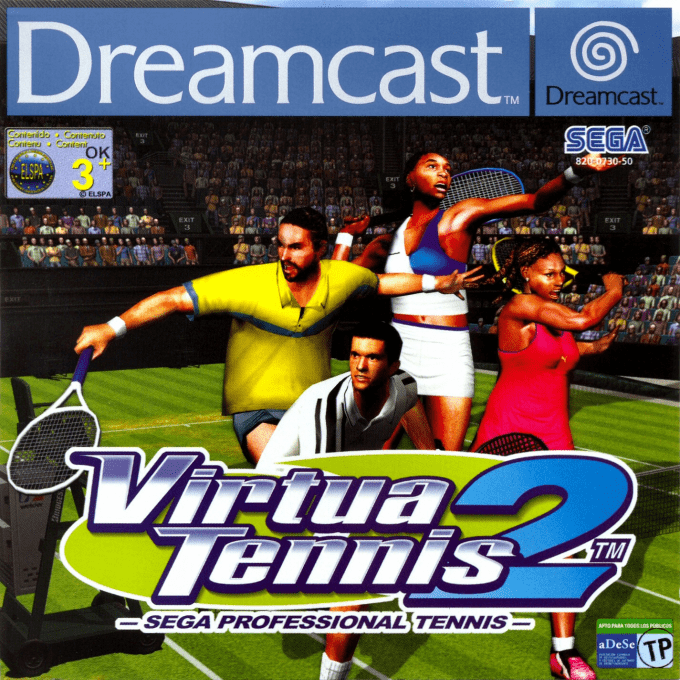 Power Smash 2 - Sega Professional Tennis — box-2D (EU)