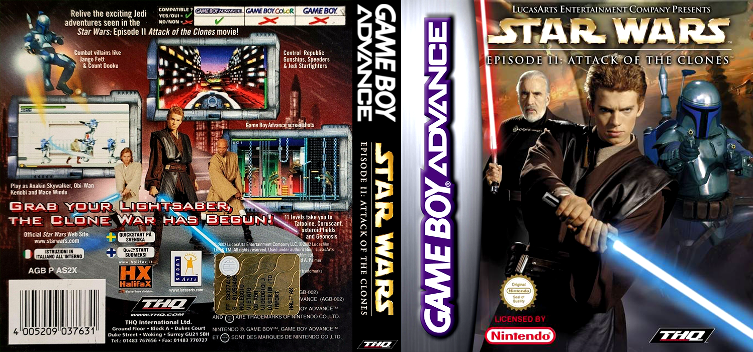 Star Wars - Episode II - Attack of the Clones — box-texture (EU)