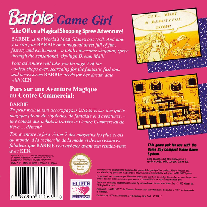 Barbie - Game Girl — box-2D-back (EU)