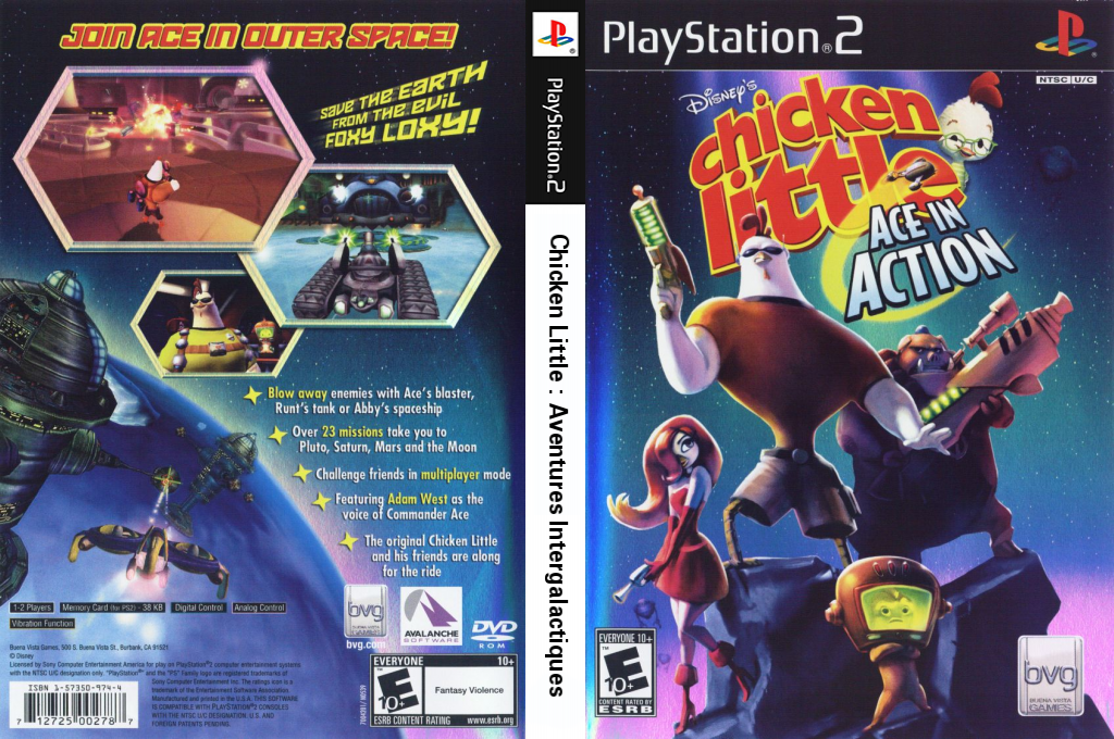Disney's Chicken Little - Ace in Action — box-texture (US)