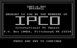 Baseball box art