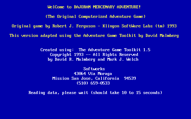 Bajoran Mercenary Adventure box art