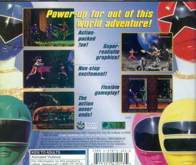 Saban's Power Rangers Zeo Versus The Machine Empire — box-2D-back (WOR)