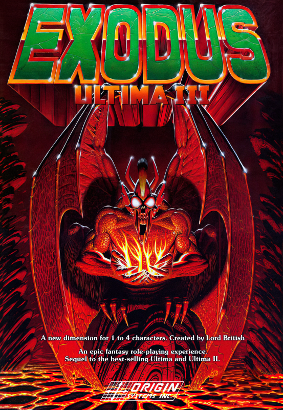 Ultima 3 - Exodus box art