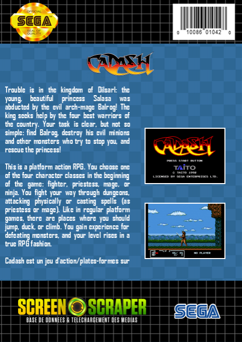 Cadash — box-2D-back (SS)