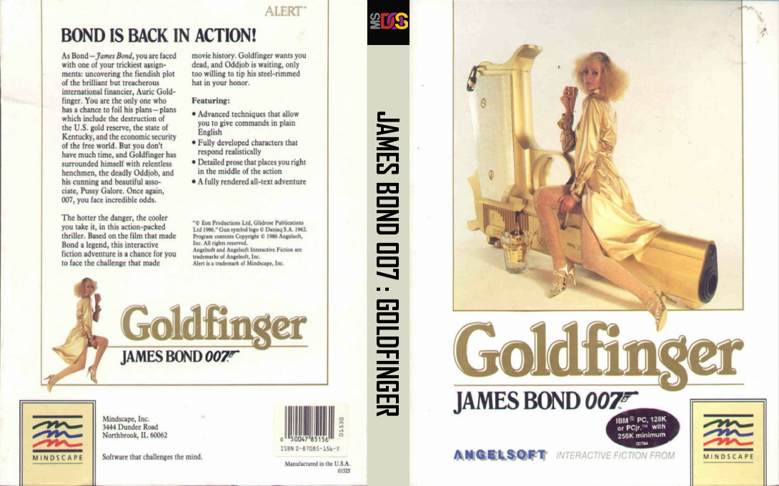 James Bond 007 - Goldfinger — box-texture (US)