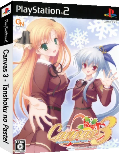 Canvas 3 - Tanshoku no Pastel — box-3D (JP)
