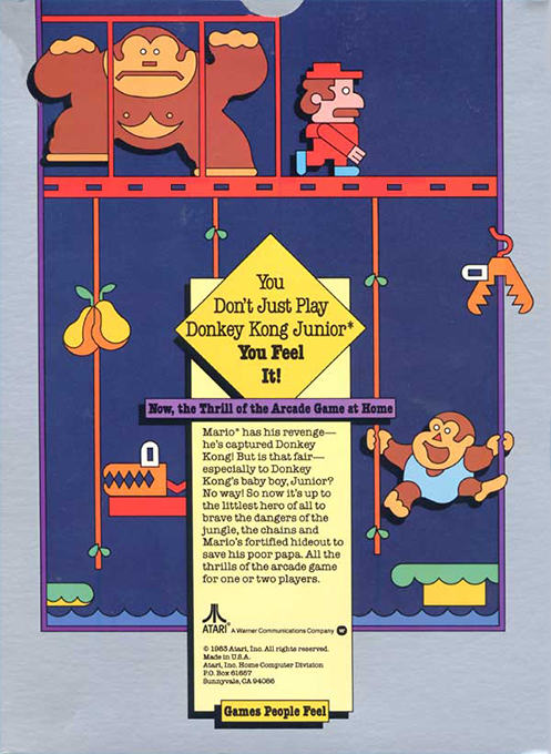 Donkey Kong Jr — box-2D-back (US)