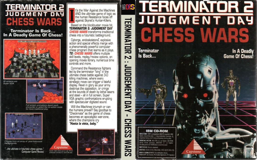 Terminator 2 - Judgement Day - Chess Wars — box-texture (US)