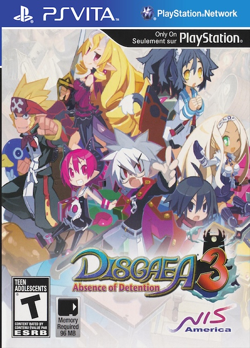 Disgaea 3 - Absence of Detention box art