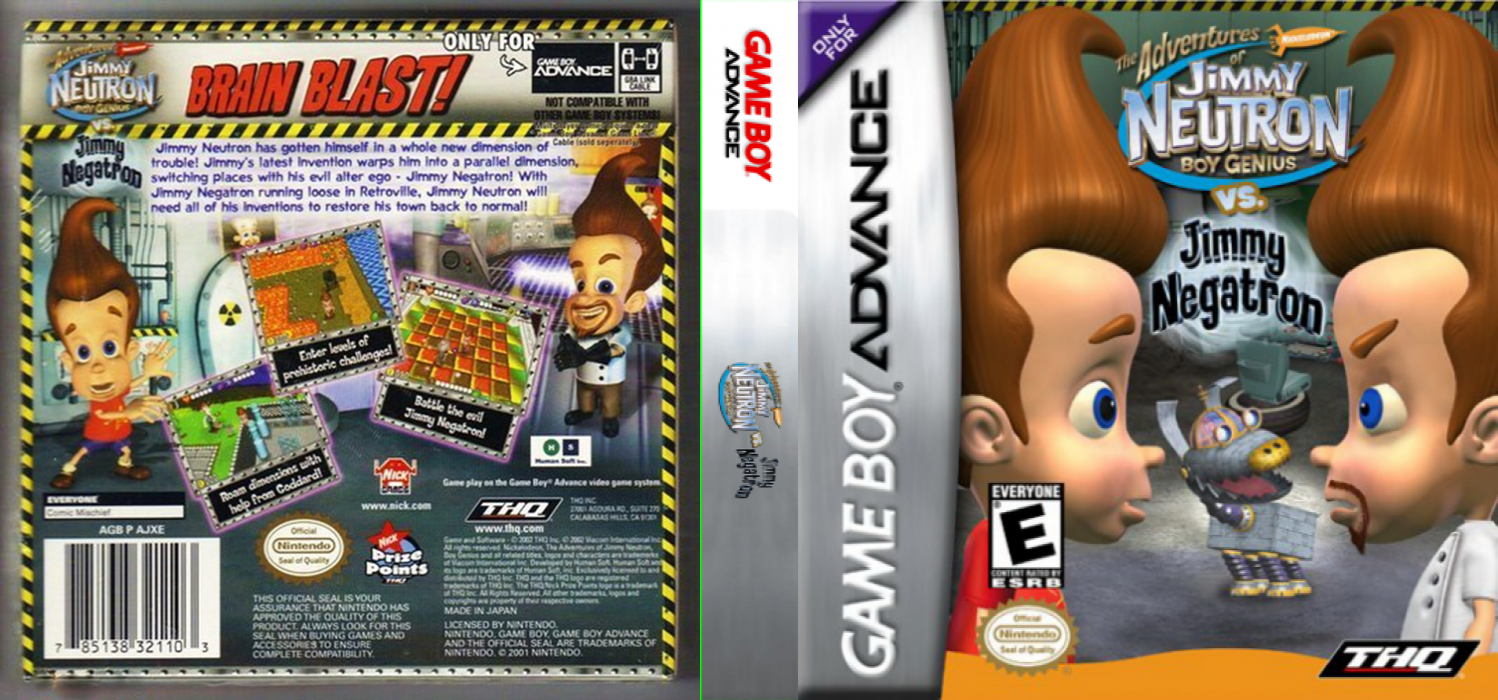 Adventures of Jimmy Neutron Boy Genius vs. Jimmy Negatron, The — box-texture (US)